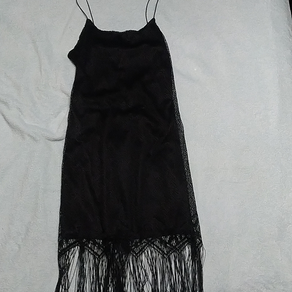 Flapper style spaghetti strap dress